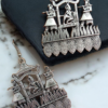 Dulhan Palki Oxidised Jhumka Earrings