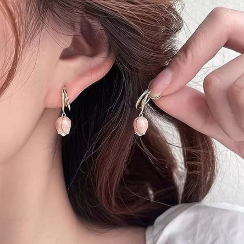 Tulip Dangle Earrings - Image 3