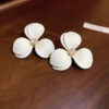 White Flower Korean Stud Earrings.