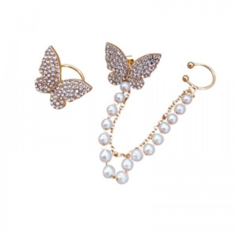Butterfly Ear Cuff Earring, - Image 3