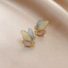 Colorful Enamel Butterfly Stud Earrings or Pastel Butterfly Stud Earrings.