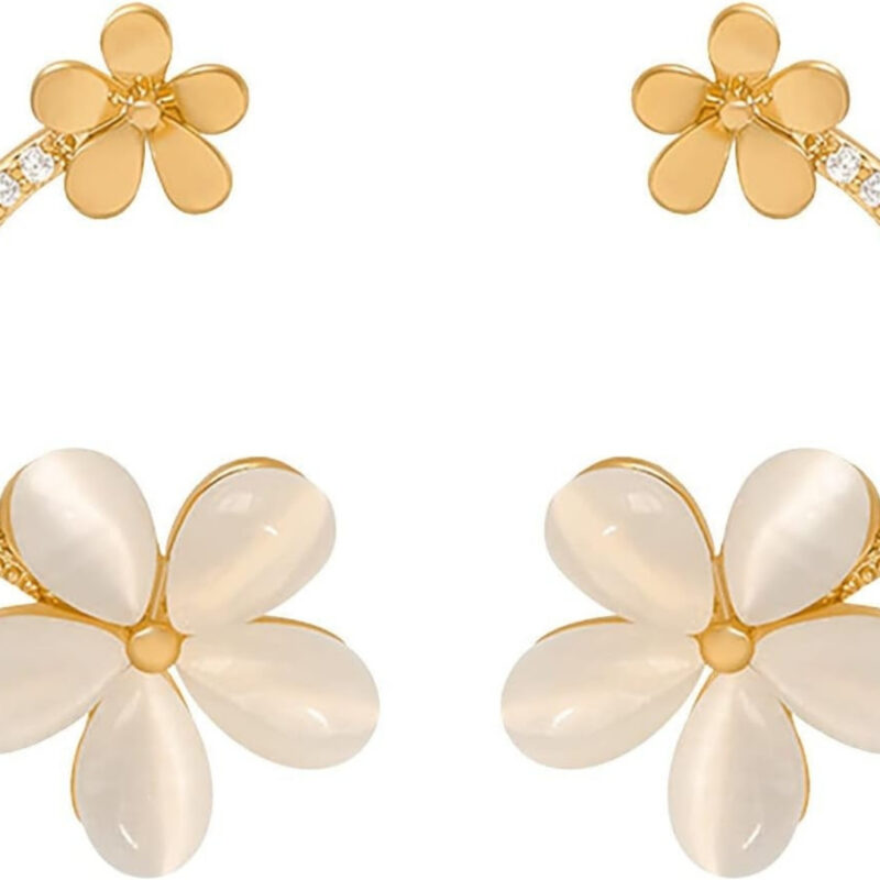 Gold-toned drop earrings - Image 3