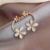 Gold-toned drop earrings