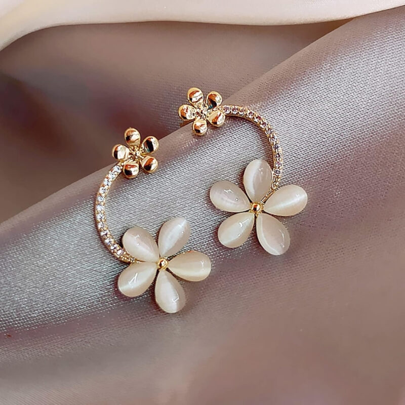 Gold-toned drop earrings