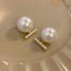JJK 30 Dual-Side Pearl Stud Earrings
