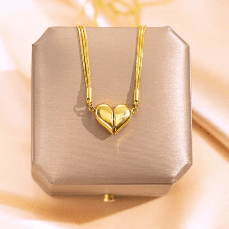 Magnetic Heart Necklace or Magnetic Heart Pendant Necklace.