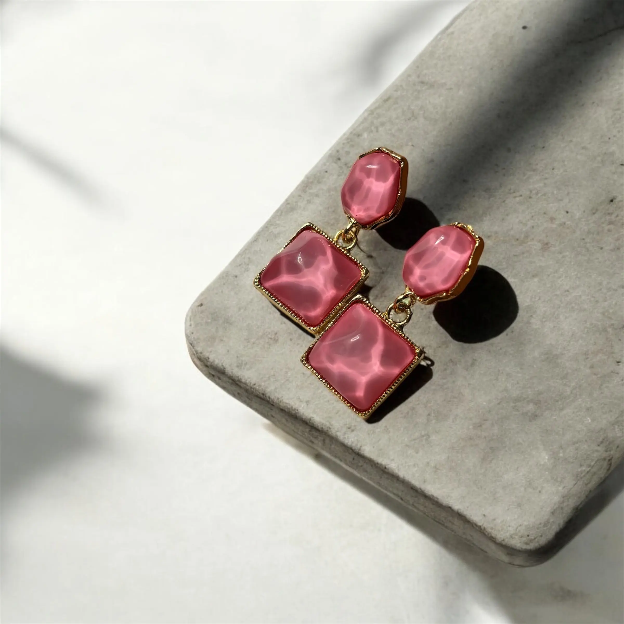 Jjk-75Korean square earrings - Image 2