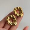 Gold plated hoop earrings