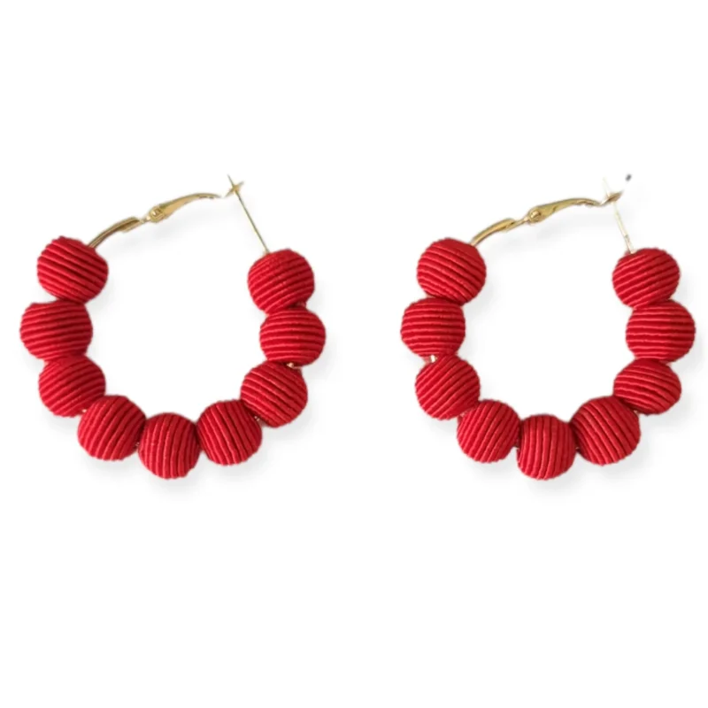 Beautiful red earrings - Image 2
