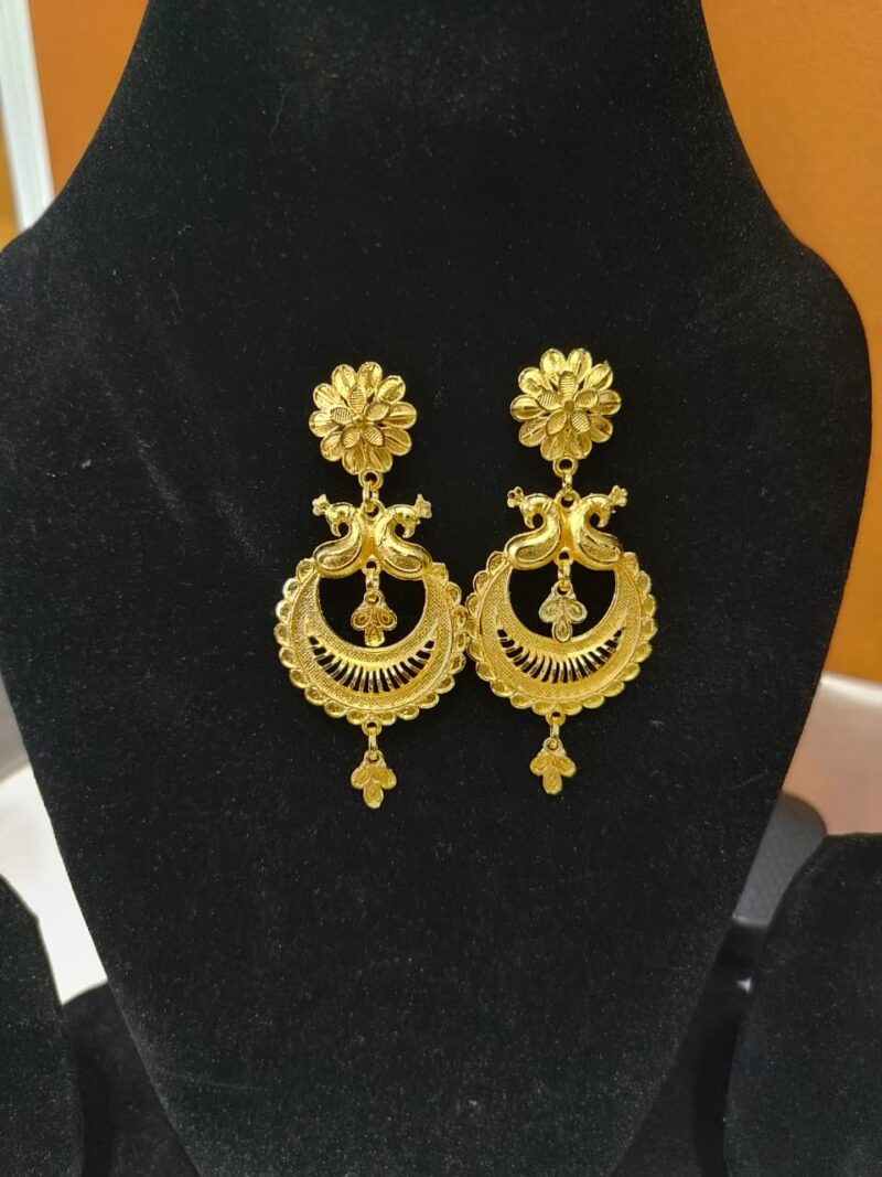 gold-plated Bali earrings, - Image 2