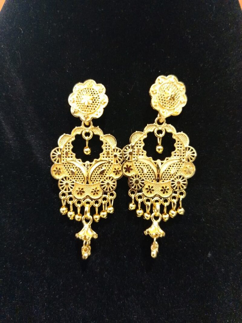 gold-plated earrings, - Image 2