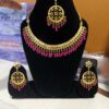 Rani Sati Jewels Timeless Beauty Crystal Stone And Pearls Necklace Set
