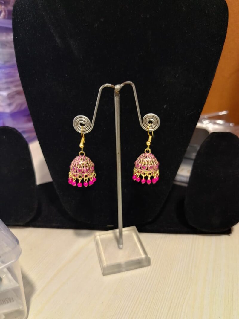 Jhumka earrings, - Image 3