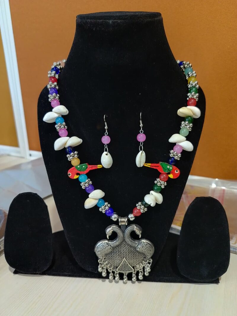 Handmade Tribal/Boho Necklace and Earring Set