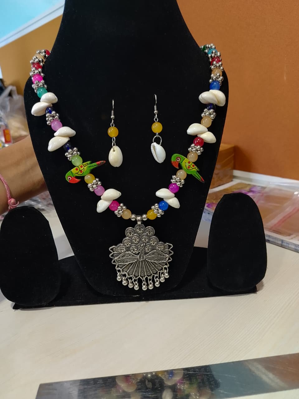 Navratri Special Traditional Necklace & Earrings Set,