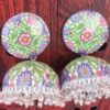 72 Multi colour jhumka.