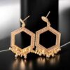 Hexagon Jhumka Earrings