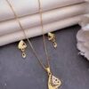 American Diamond (Cubic Zirconia) pendant set with a matching chain and earrings,