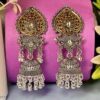 Oxidised style Jhumka earrings