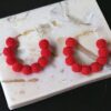 Beautiful red earrings