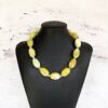 Yellow dual tone oval styles set
