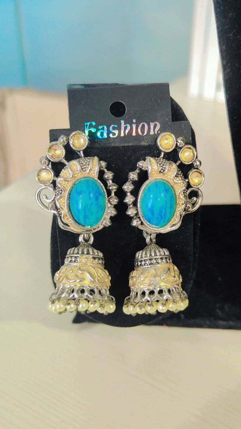 traditional Indian jhumka earrings