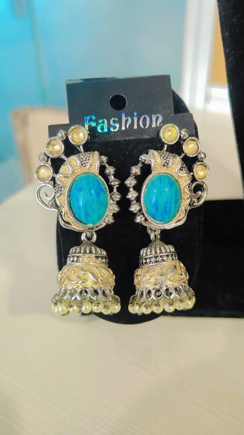 traditional Indian jhumka earrings - Image 2