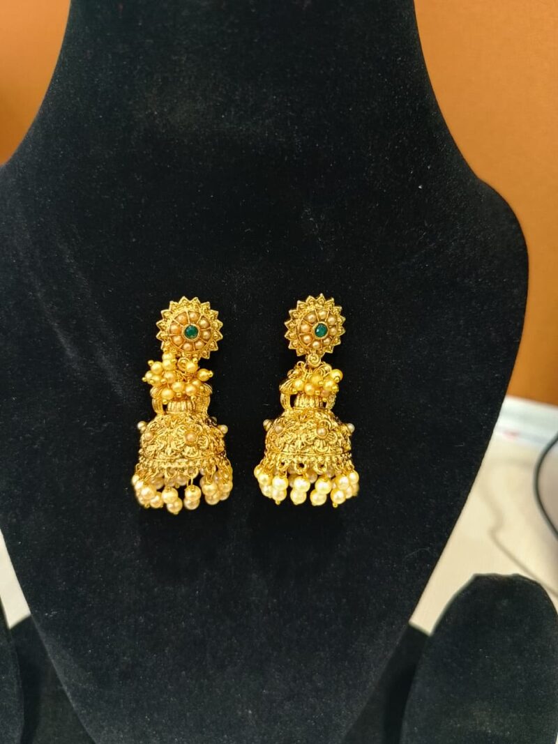 These earrings are a type of jhumka - Image 3