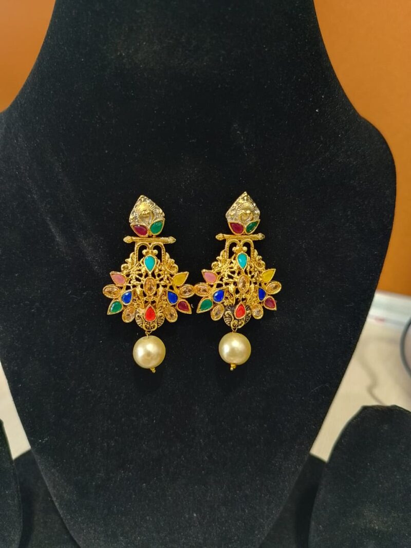Navratan earrings