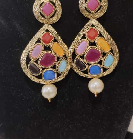 Navratan earrings